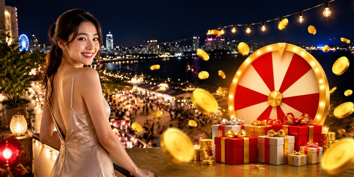 Cảnh chơi roulette về đêm tại chợ đêm Hà Nội theo phong cách casino